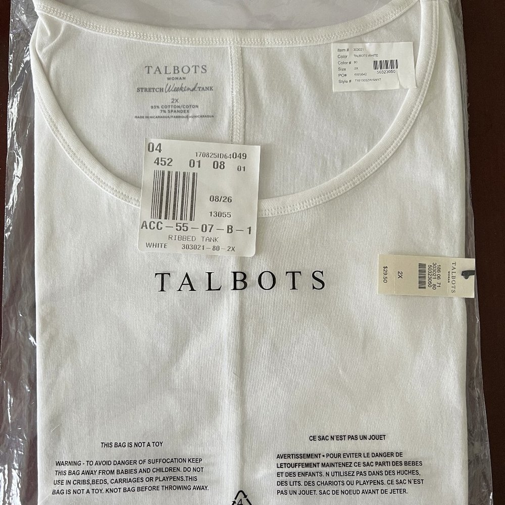 Talbots Weekender tank top NWT